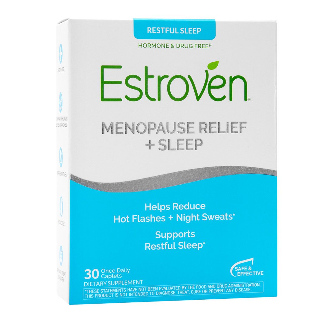 Estroven Nighttime 30 Caplets | Menopause Night Sweats