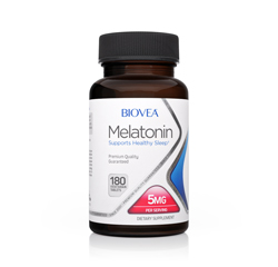 MELATONIN 5mg 180 Vegetarian Tablets by BIOVEA