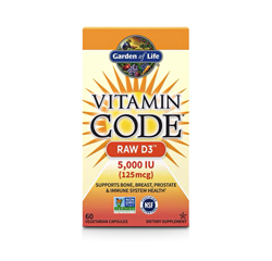 VITAMIN CODE RAW D3 5,000 IU 60 vegetarische Kapseln by Garden of Life
