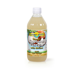 ACETO DI COCCO con la “Madre” (Crudo - Biologico) (16oz) 473ml by Dynamic Health