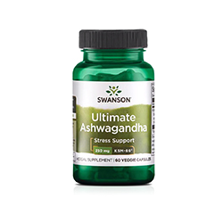 ULTIMATE ASHWAGANDHA KSM-66 250 mg 60 Capsule Vegetali by Swanson
