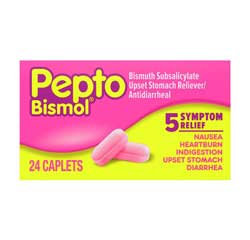 PEPTO BISMOL 5 Symptom Relief 24 Caplets by Pepto Bismol