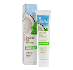 COCONUT OIL TOOTHPASTE (Mint) (6.25oz) 176g by Desert Essence
