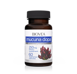 MUCUNA DOPA 250mg 60 Vegetarian Capsules by BIOVEA