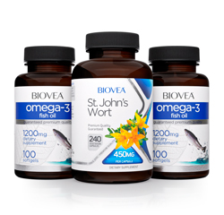 ST. JOHNS WORT & OMEGA-3 VALUE PACK by BIOVEA