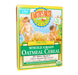 CÉRÉALES À L'AVOINE COMPLÈTE (Biologique) (8oz) 227g by Earth's Best Baby Foods