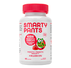 PROBIOTIQUES POUR ENFANTS EN BONBONS GÉLIFIÉS (Crème de Fraise) 60 Bonbons by Smarty Pants