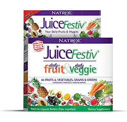 JuiceFestiv FRUIT QUOTIDIEN & LÉGUME QUOTIDIEN 120 Capsules by Natrol