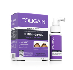 FOLIGAIN HAARNEUWUCHS BEHANDLUNG für Frauen mit 10% Trioxidil® (2oz) 59ml 1 Monatspackung by FOLIGAIN