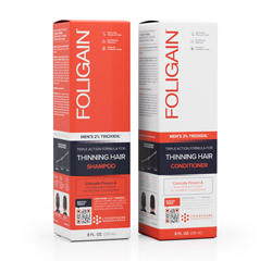 FOLIGAIN HAARNEUWUCHS SHAMPOO für Männer mit 2% Trioxidil® (8oz) 236ml + FOLIGAIN HAARNEUW by FOLIGAIN