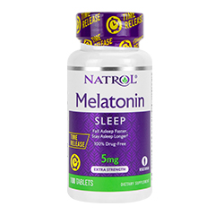 MELATONIN SCHLAF 5mg (extra stark, stufenweise wirksam) 100 Tabletten by Natrol