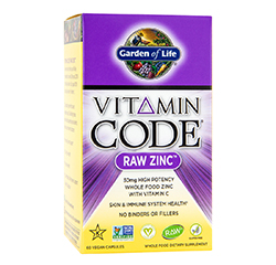 VITAMIN CODE RAW ZINK 60 vegane Kapseln by Garden of Life