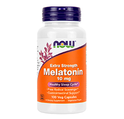 MELATONIN 10mg (extra stark) 100 vegetarische Kapseln by NOW
