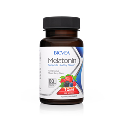 MELATONIN 10mg (schnell auflösend) (Mixed Berry) 60 Vegetarische Tabletten by BIOVEA