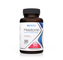 MELATONIN 5mg (stufenweise wirksam) 100 Vegetarische Tabletten by BIOVEA