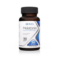 MELATONIN 2mg 180 Vegetarische Kapseln by BIOVEA