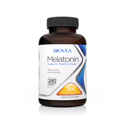 MELATONIN 3mg 240 Vegetarische Tabletten by BIOVEA