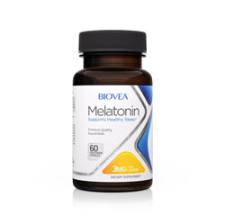 MELATONIN 3mg 60 Vegetarische Kapseln by BIOVEA