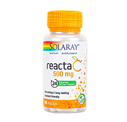REACTA-C (Vitamin C) 500mg 60 vegetarische Kapseln by Solaray