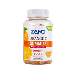 ORANGE VITAMIN C GUMMIS mit ACEROLAKIRSCHE und HAGEBUTTEN 60 Gummis by ZAND