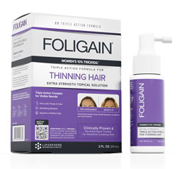 FOLIGAIN HAARNEUWUCHS BEHANDLUNG für Frauen mit 10% Trioxidil® (2oz) 59ml 1 Monatspackung by FOLIGAIN