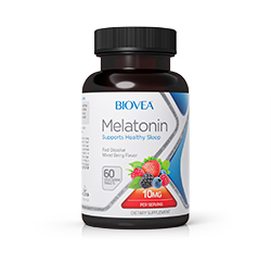 MELATONIN 10mg (schnell auflösend) (Mixed Berry) 60 Vegetarische Tabletten by BIOVEA