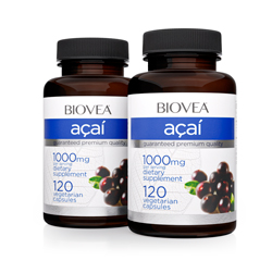 ACAI 1000mg 240 Vegetarische Kapseln SPARPAKET by BIOVEA
