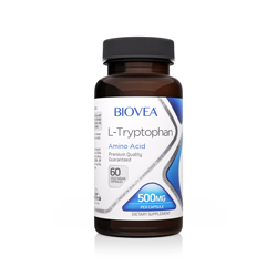 L-TRYPTOPHAN 500mg 60 Vegetarische Kapseln by BIOVEA