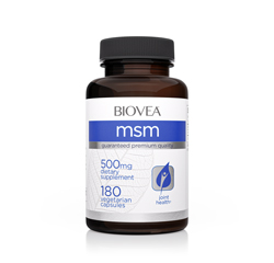 MSM 500mg 180 Vegetarische Kapseln by BIOVEA