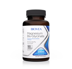 MAGNESIUM-BISGLYCINAT 200mg 90 Vegetarische Tabletten by BIOVEA