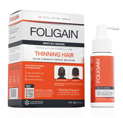 FOLIGAIN TRAITEMENT POUR LA REPOUSSE DES CHEVEUX Pour Hommes avec Trioxidil® 10% (2oz) 59m by FOLIGAIN