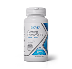 EVENING PRIMROSE 500mg 100 Soft Gels (BG) by BIOVEA