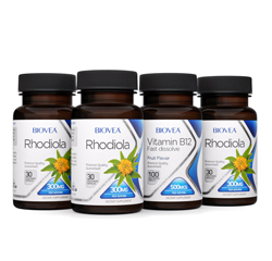 PACK RHODIOLA ET VITAMINE B-12 by BIOVEA