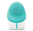Image de BROSSE NETTOYANTE EN SILICONE POUR LE VISAGE (Aqua) (USB) + ADAPTATEUR UNIVERSEL GRATUIT