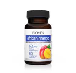 AFRICAN MANGO 600mg 60 Vegetarian Capsules by BIOVEA