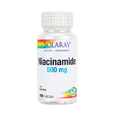 NIACINAMIDE 500mg 100 Vegetarian Capsules by Solaray