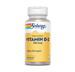 VITAMIN D-3 250 mcg 60 Vegetarian Capsules by Solaray