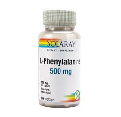 L-PHENYLALANINE 500mg 60 Vegetarian Capsules by Solaray