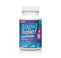 RAPID RELIEF LACTASE 180 Vegetarian Capsules by Newton Everett Nutraceuticals