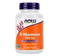 D-MANNOSE 500 mg 120 Vegetariske Kapsler by NOW