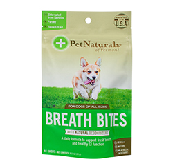 BREATH BITES PARA PERROS 60 Unidades Masticable by Pet Naturals