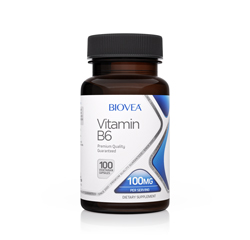 VITAMIN B6 100mg 100 Cápsulas by BIOVEA