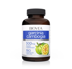 GARCINIA CAMBOGIA 500mg 180 Cápsulas Vegetarianas by BIOVEA