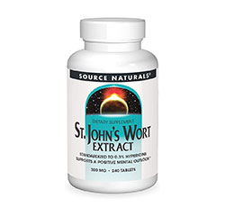 ST. JOHN'S WORT EXTRACT 300mg 240 Capsules by Source Naturals