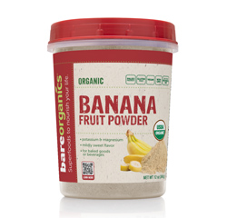 BareOrganics BANANA FRUIT POWDER (Organic) (12oz) 340g by BareOrganics