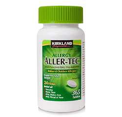 ALLER-TEC 10mg (Cetirizine HCL/ Antihistamine) 365 Tablets by Kirkland Signature