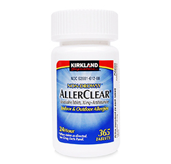 ALLERCLEAR Non-Drowsy (Loratadine 10 mg/Antihistamine) 365 Tablets by Kirkland Signature