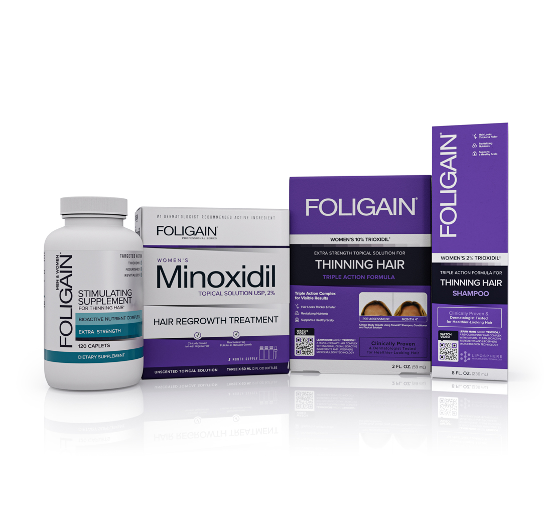 FOLIGAIN FOLIGAIN PACK ÉCONOMIQUE POUR LA REPOUSSE DES CHEVEUX POUR FEMMES