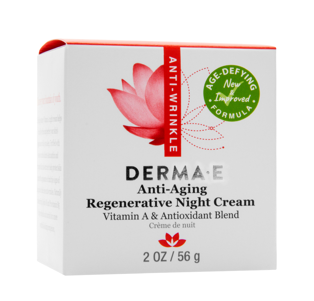 Derma E CRÈME DE NUIT RÉGÉNÉRATIVE ANTI-ÂGE (2 oz) 56g
