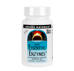 ENZYMES ESSENTIELLES QUOTIDIENNES 500mg 60 Capsules Végétariennes by Source Naturals